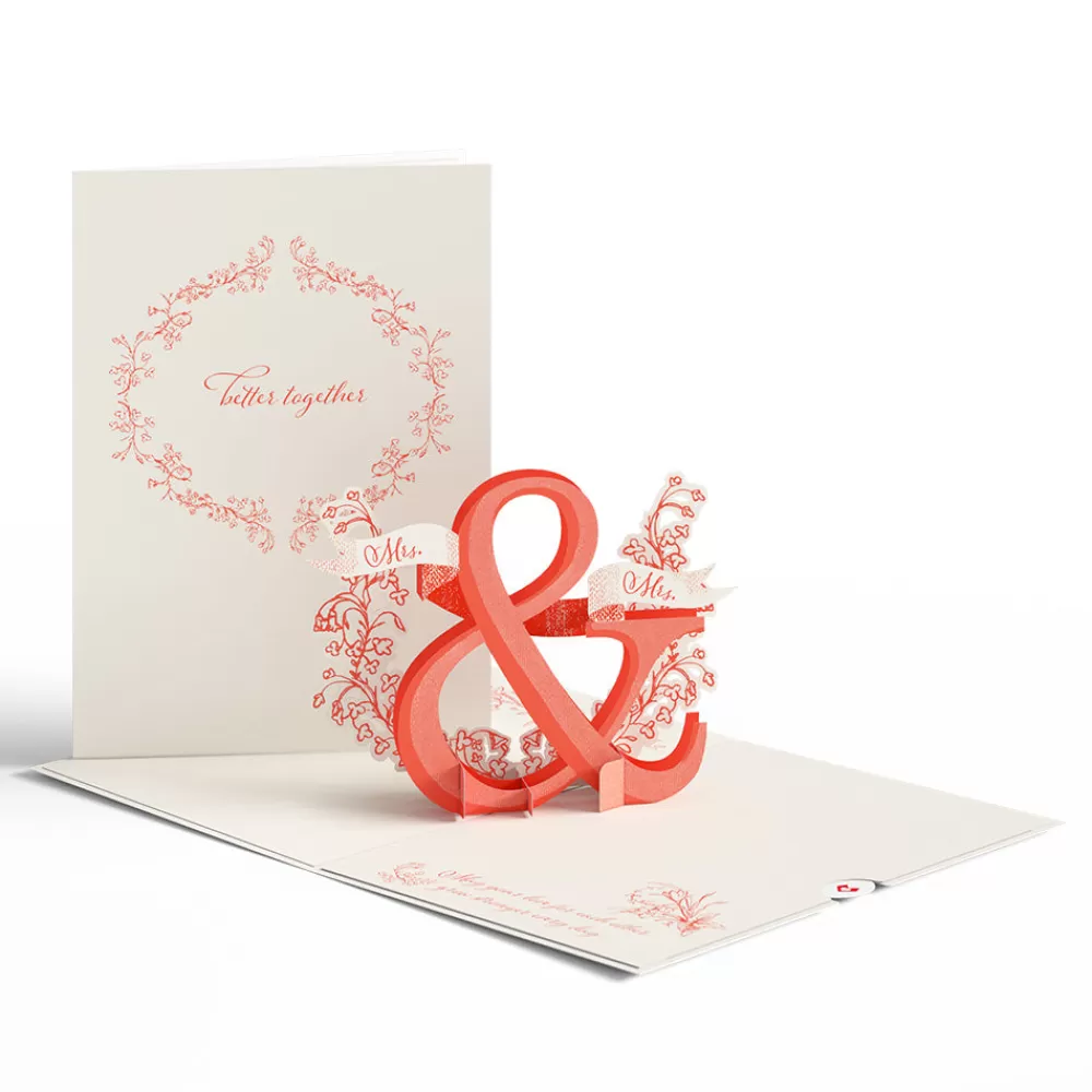 Lovepop Wedding | Lgbtq+ | Better Together Mrs. & Mrs. Wedding Pop-Up Card