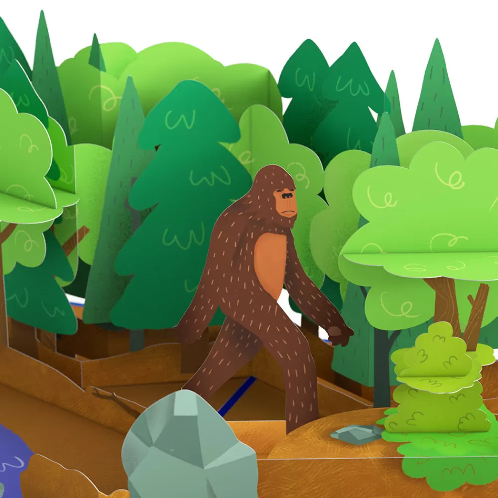 Lovepop Birthday | Bigfoot Legendary Birthday Pop-Up Card and Sentiment Set for Any Man
