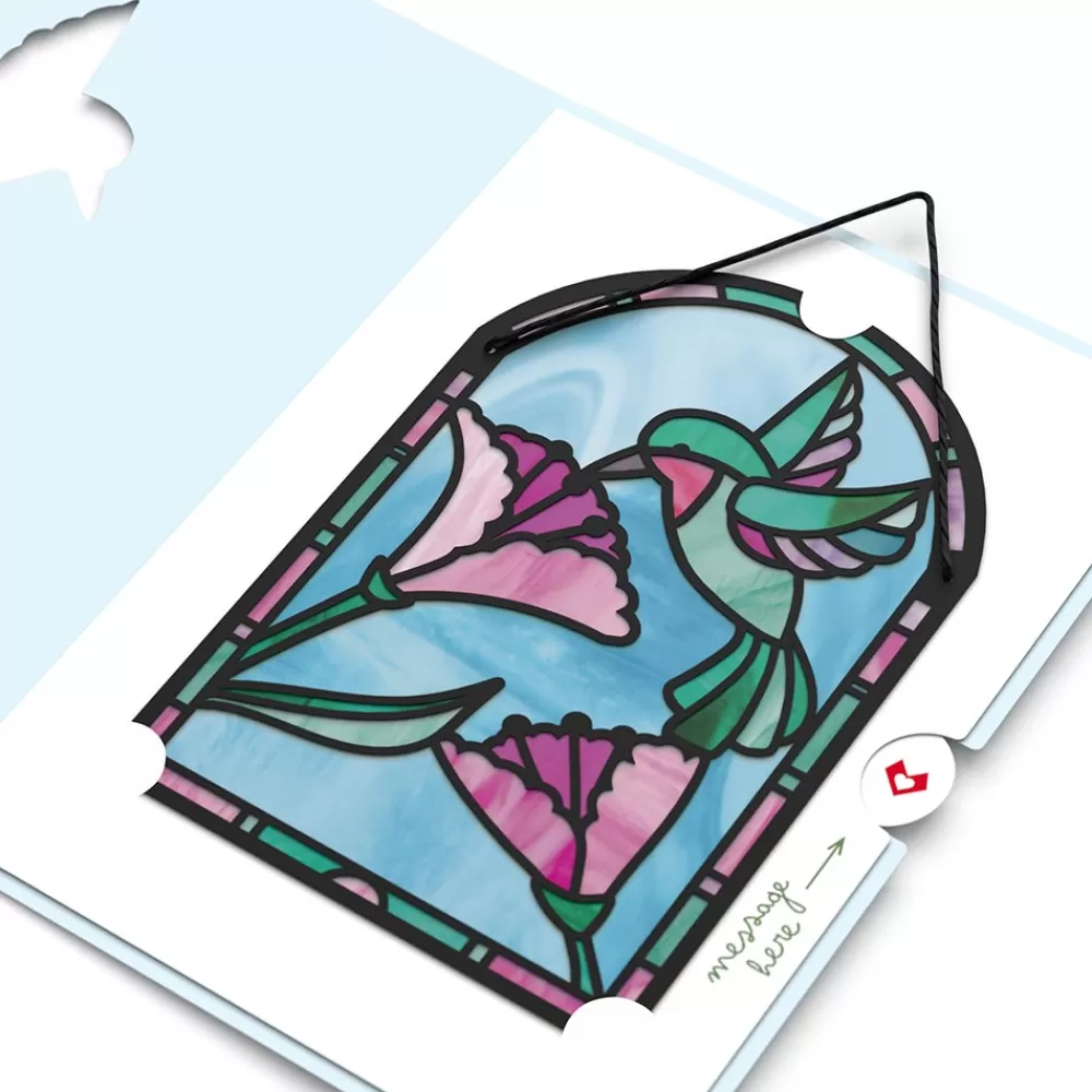 Lovepop Pop-Up Bouquets | Card & Gift Bundles | Blessing to Have a Mom Like You Hummingbird Suncatcher Card & Bouquet Bundle