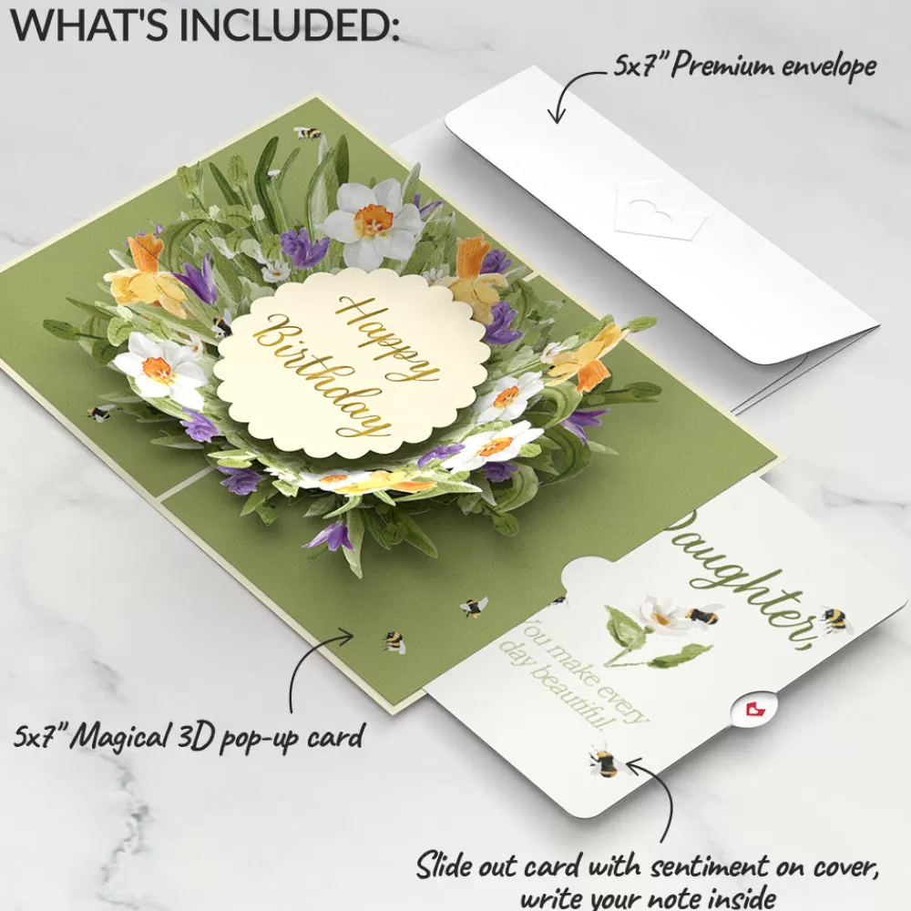 Lovepop Birthday | Bloom Birthday Pop-Up Card and Sentiment Set for Daughter