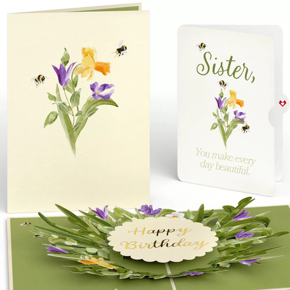 Lovepop Birthday | Bloom Birthday Pop-Up Card and Sentiment Set for Sister