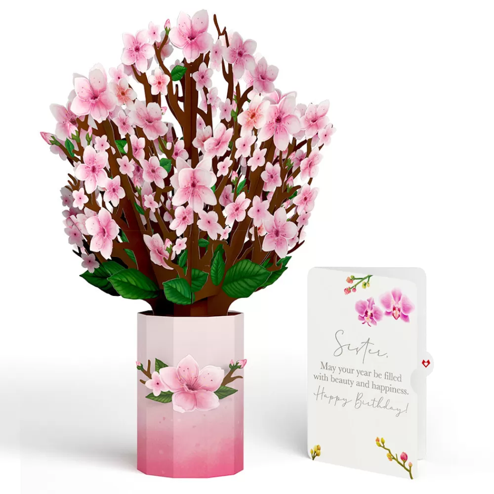 Lovepop Birthday | Cherry Blossom Birthday Bouquet and Sentiment Set for Sister