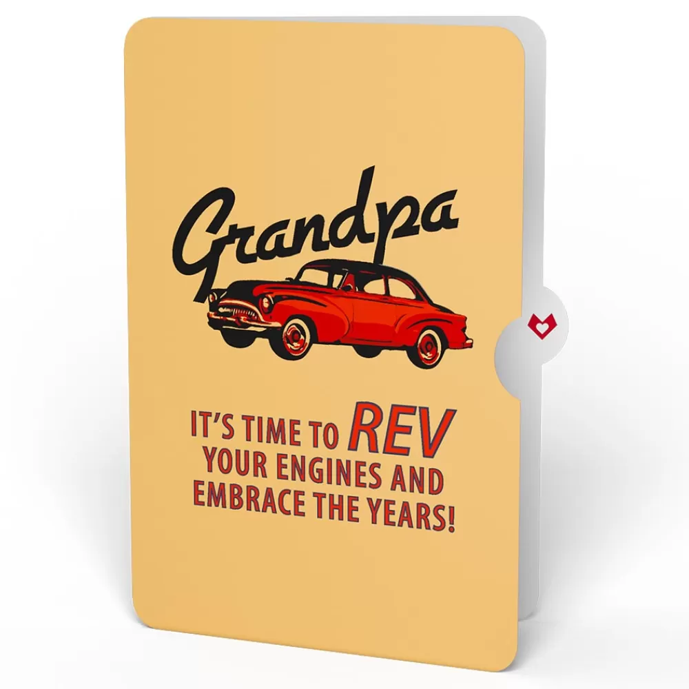 Lovepop Birthday | Classic Car Birthday Pop-Up Card and Sentiment Set for Grandpa