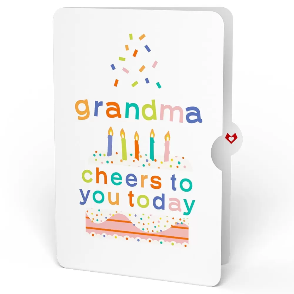 Lovepop Birthday | Confetti Cake Birthday Pop-Up Card and Sentiment Set for Grandma