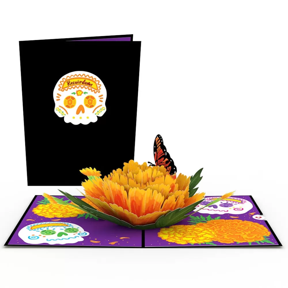 Lovepop Halloween 10/31 | Día de los Muertos Marigold Pop-Up Card