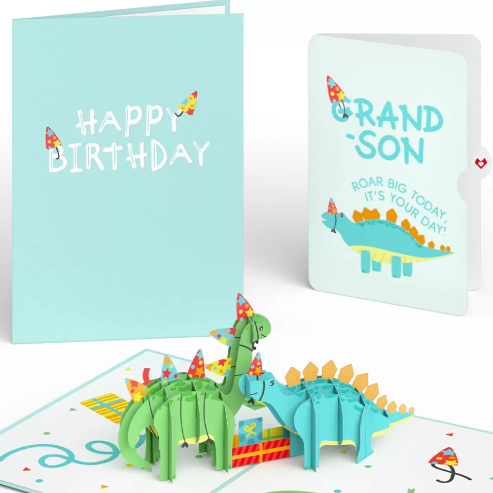 Lovepop Birthday | Dinosaurs Birthday Pop-Up Card and Sentiment Set for Grandson