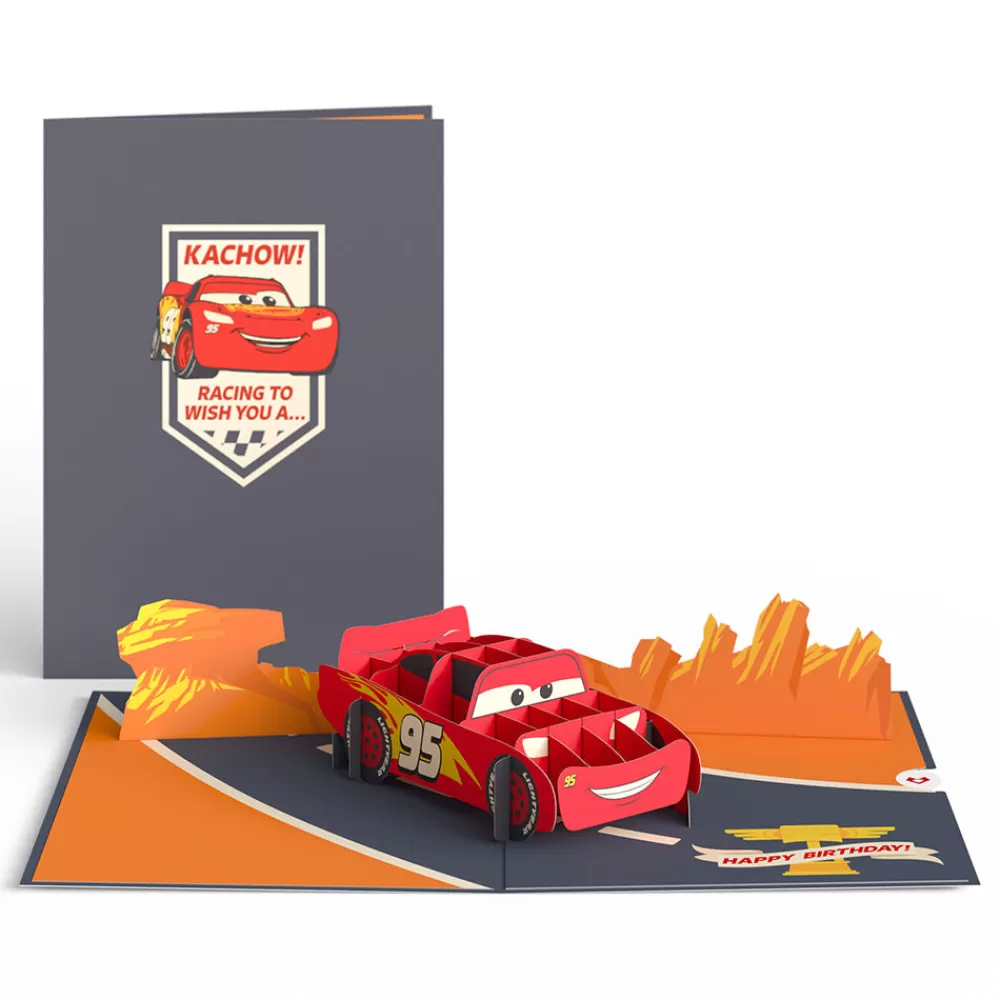 Lovepop Greeting Cards | Birthday | Disney and Pixar Cars Lightning McQueen Kachow! Birthday Pop-Up Card