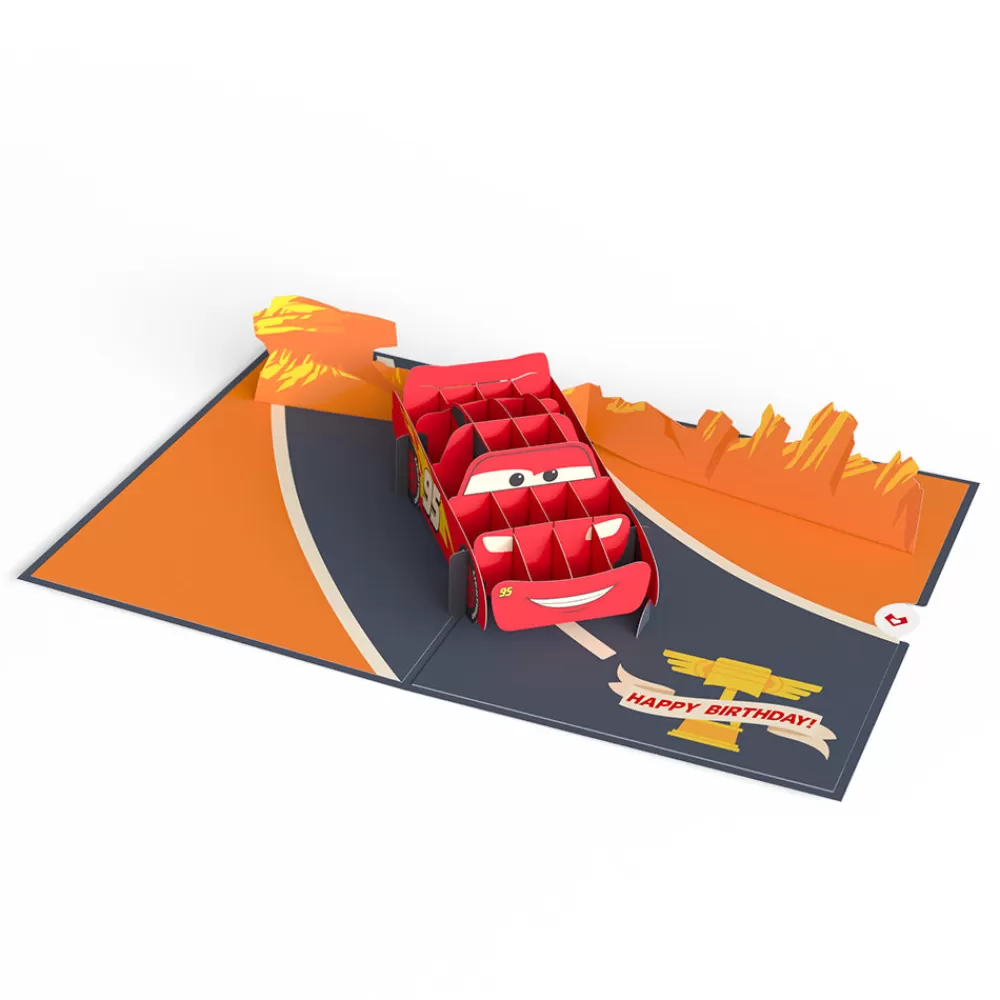 Lovepop Greeting Cards | Birthday | Disney and Pixar Cars Lightning McQueen Kachow! Birthday Pop-Up Card
