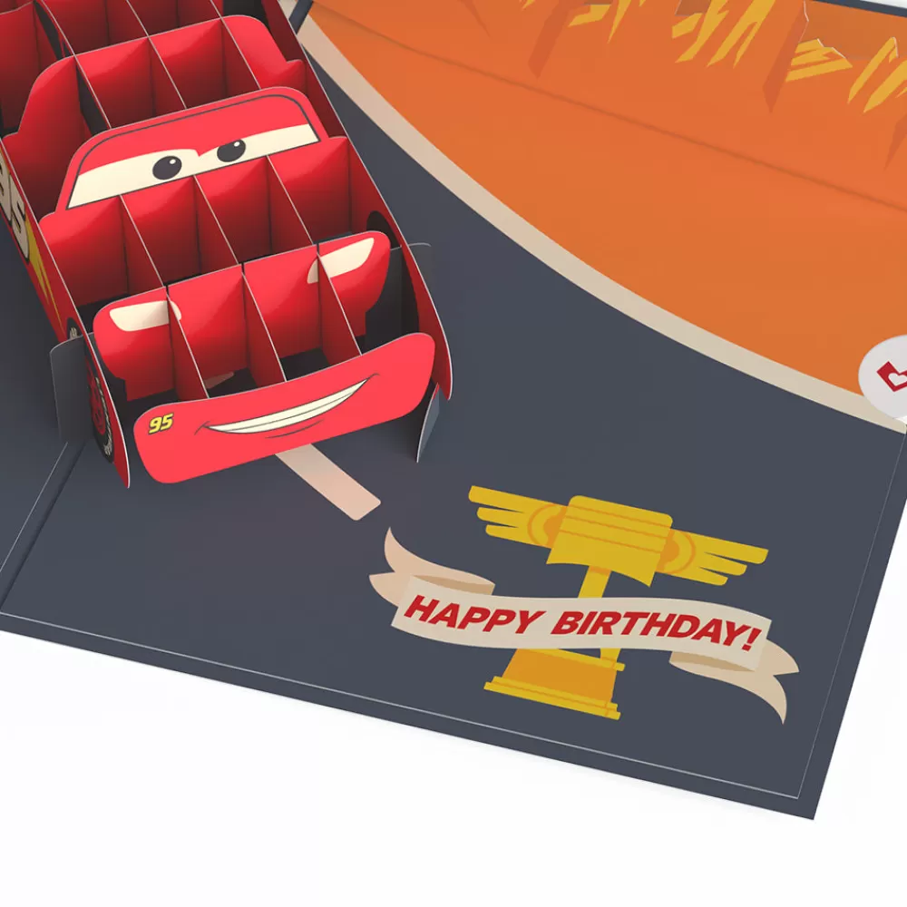 Lovepop Greeting Cards | Birthday | Disney and Pixar Cars Lightning McQueen Kachow! Birthday Pop-Up Card