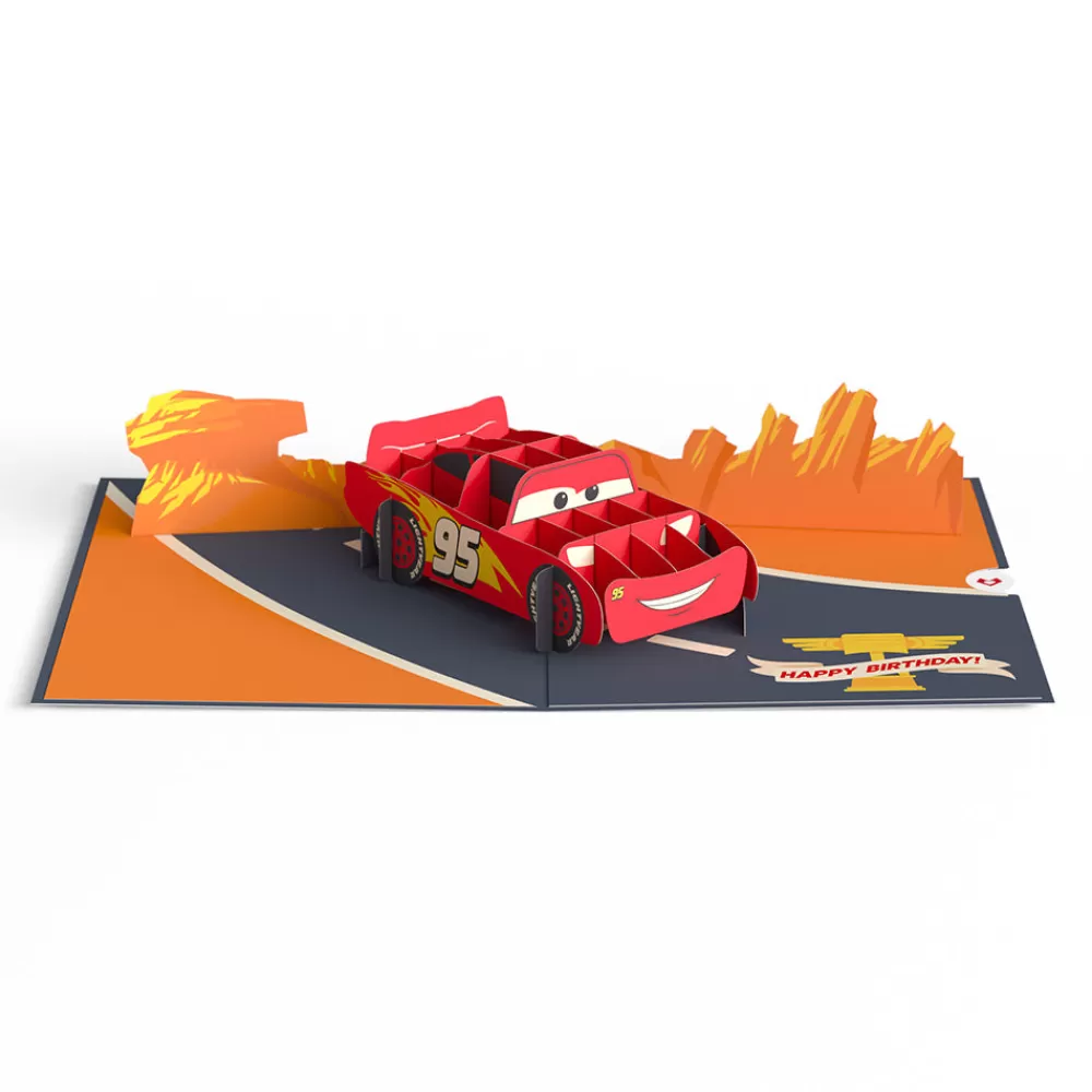 Lovepop Greeting Cards | Birthday | Disney and Pixar Cars Lightning McQueen Kachow! Birthday Pop-Up Card