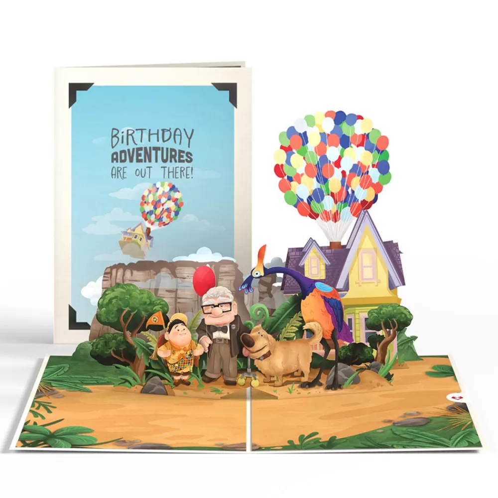 Lovepop Card & Gift Bundles | Decor | Disney and Pixar Up Birthday Adventures Pop-Up Card & Bouquet Bundle