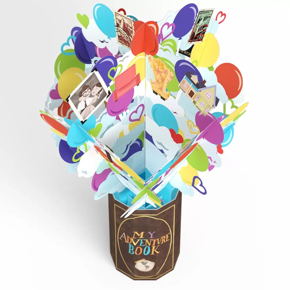 Lovepop Card & Gift Bundles | Decor | Disney and Pixar Up Birthday Adventures Pop-Up Card & Bouquet Bundle