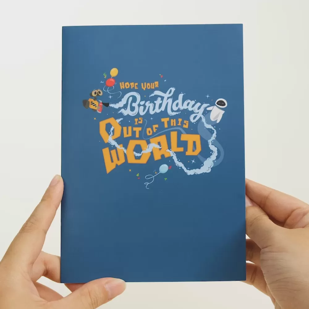 Lovepop Birthday | Disney | Disney and Pixar’s WALL•E Out Of This World Birthday Pop-Up Card