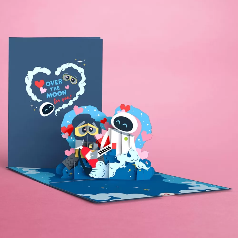 Lovepop Greeting Cards | Anniversary | Disney and Pixar's WALL•E Over The Moon For You Pop-Up Card