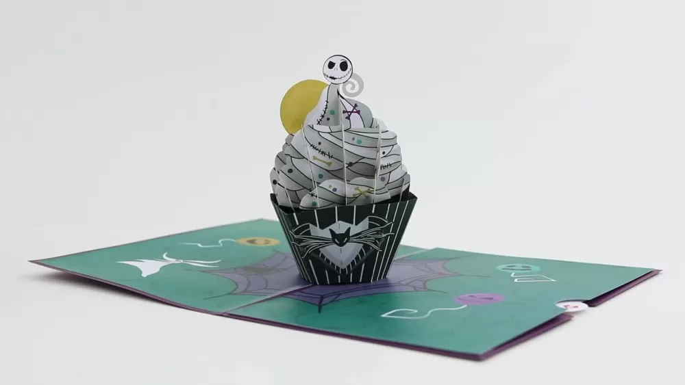 Lovepop Birthday | Kids | Disney Tim Burton's The Nightmare Before Christmas Birthday Cupcake Pop-Up Card