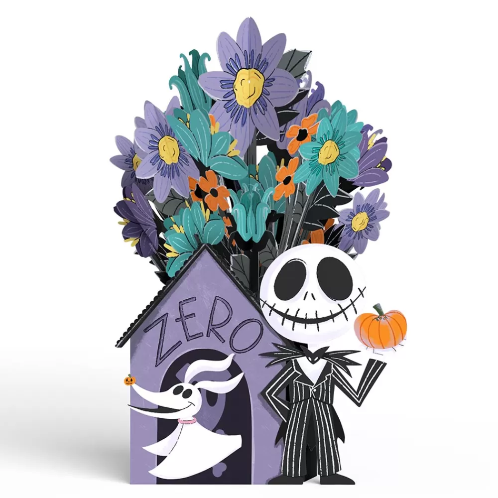 Lovepop Pop-Up Bouquets | Card & Gift Bundles | Disney Tim Burton’s The Nightmare Before Christmas Birthday Pop-Up Card & Flower Buds Bouquet Bundle