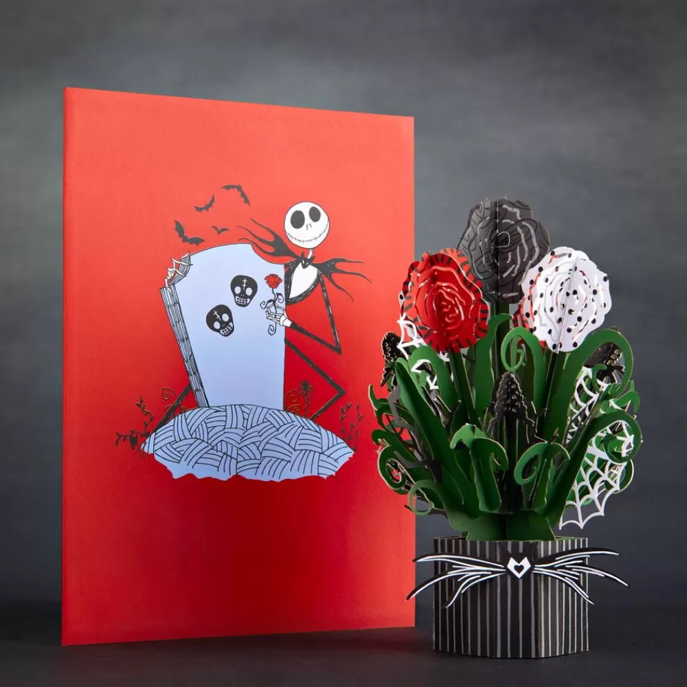 Lovepop Pop-Up Bouquets | Disney | Disney Tim Burton's The Nightmare Before Christmas Card with Mini Bouquet