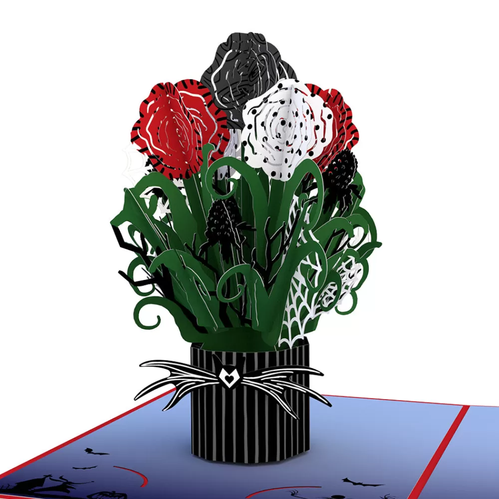 Lovepop Pop-Up Bouquets | Disney | Disney Tim Burton's The Nightmare Before Christmas Card with Mini Bouquet