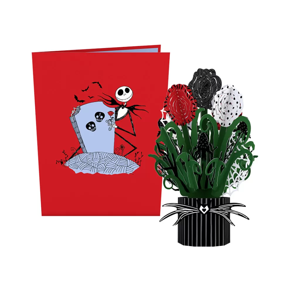 Lovepop Pop-Up Bouquets | Disney | Disney Tim Burton's The Nightmare Before Christmas Card with Mini Bouquet
