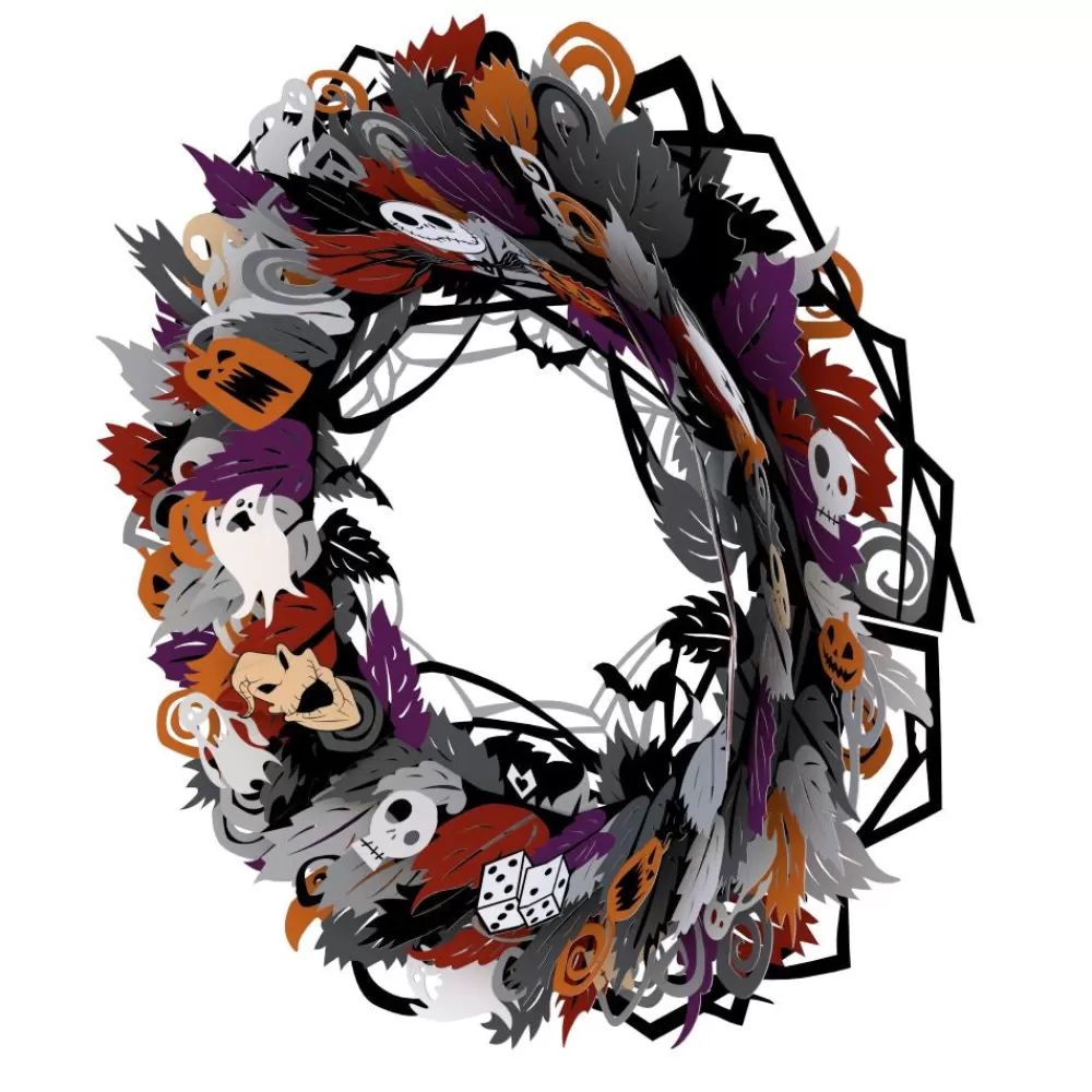 Lovepop Decor | Halloween 10/31 | Disney Tim Burton's The Nightmare Before Christmas Halloween Wreath