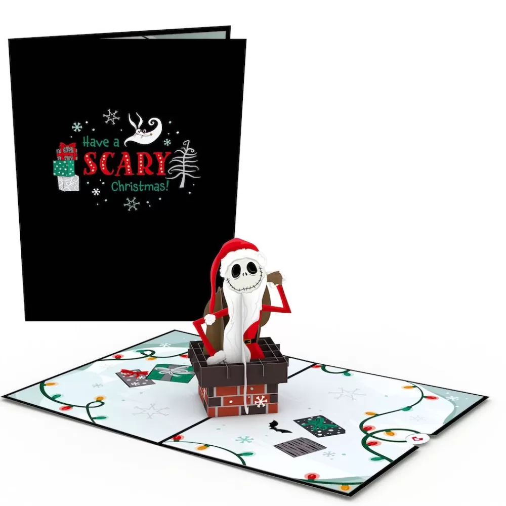 Lovepop Greeting Cards | Christmas 12/25 | Disney Tim Burton's The Nightmare Before Christmas Scary Christmas Pop-Up Card