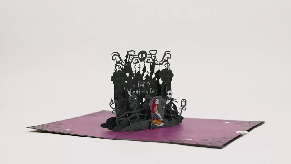 Lovepop Greeting Cards | Valentine'S Day 2/14 | Disney Tim Burton's The Nightmare Before Christmas Simply Meant to Be Pop-Up Card