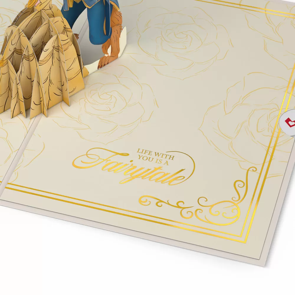 Lovepop Pop-Up Bouquets | Card & Gift Bundles | Disney’s Beauty and the Beast Pop-Up Card & Flower Buds Bouquet Bundle