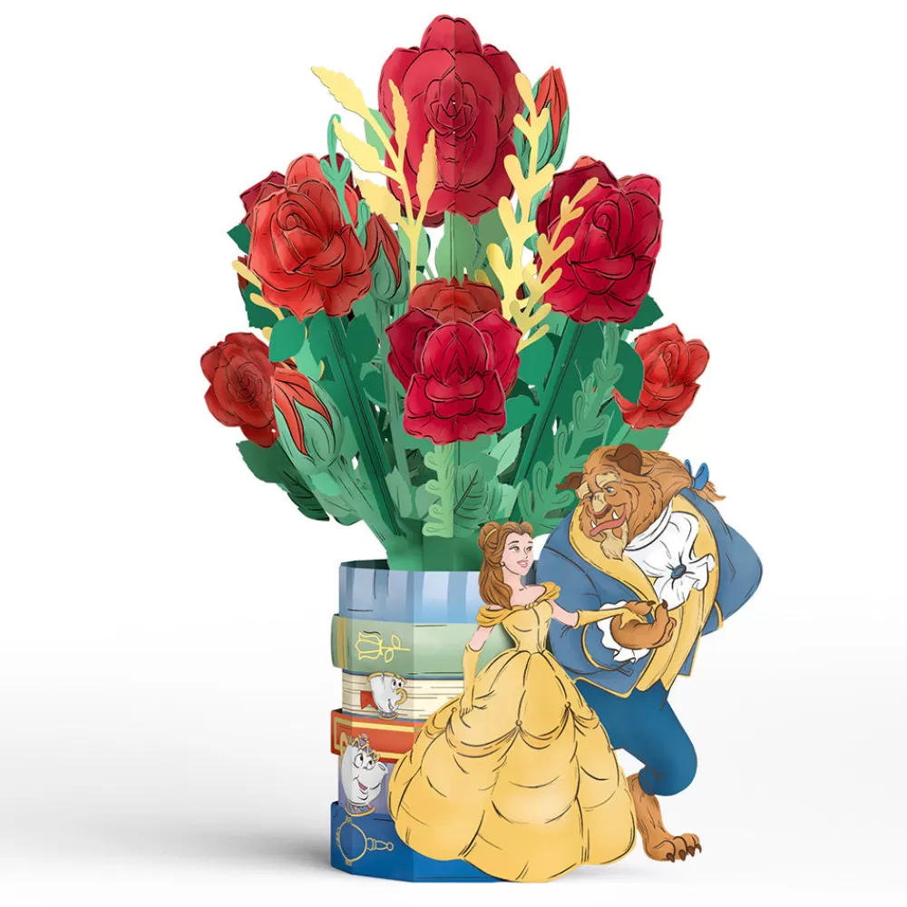 Lovepop Pop-Up Bouquets | Card & Gift Bundles | Disney’s Beauty and the Beast Pop-Up Card & Flower Buds Bouquet Bundle