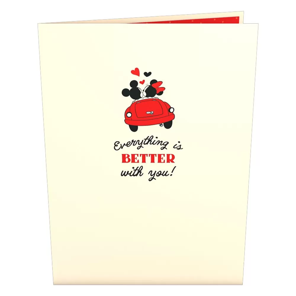 Lovepop Greeting Cards | Anniversary | Disney's Mickey & Minnie Everything is Better with You Pop-Up Card