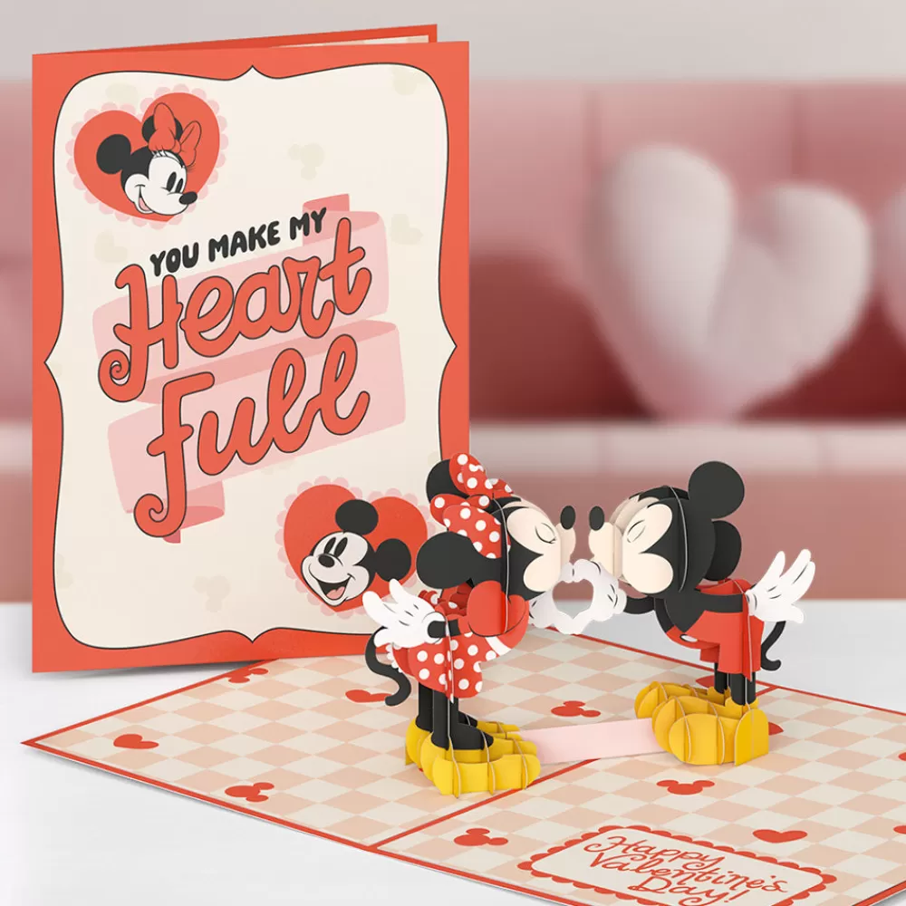 Lovepop Greeting Cards | Valentine'S Day 2/14 | Disney’s Mickey & Minnie You Make My Heart Full Pop-Up Card