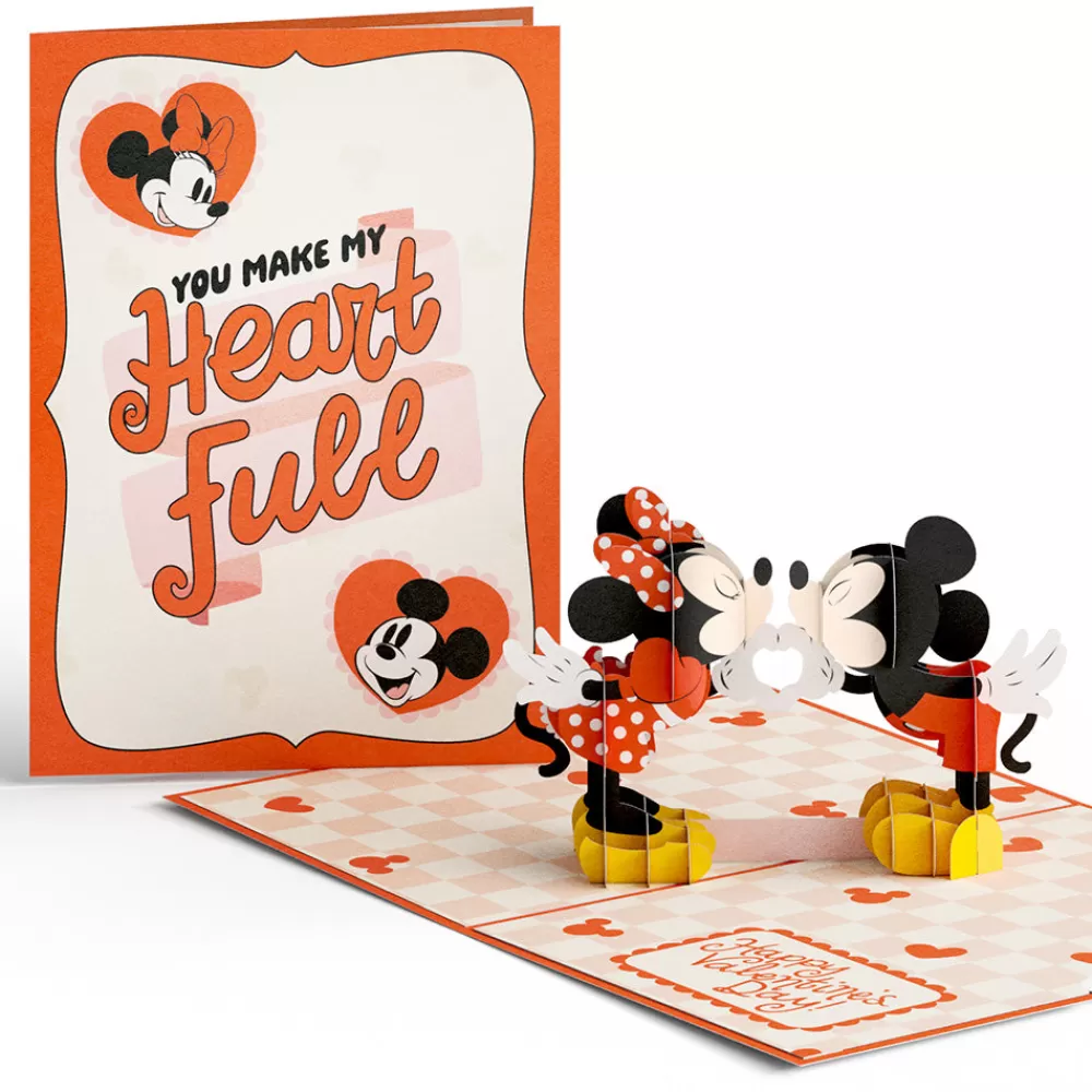 Lovepop Greeting Cards | Valentine'S Day 2/14 | Disney’s Mickey & Minnie You Make My Heart Full Pop-Up Card