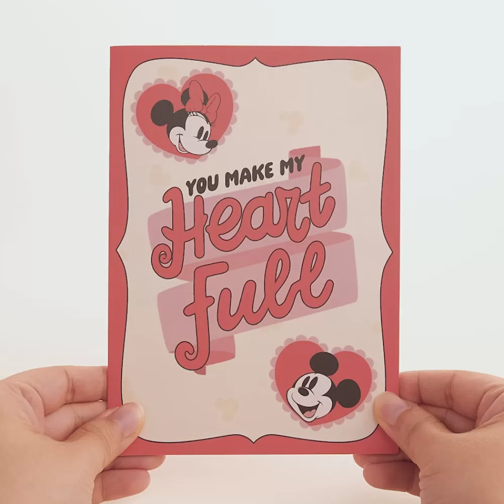Lovepop Greeting Cards | Valentine'S Day 2/14 | Disney’s Mickey & Minnie You Make My Heart Full Pop-Up Card