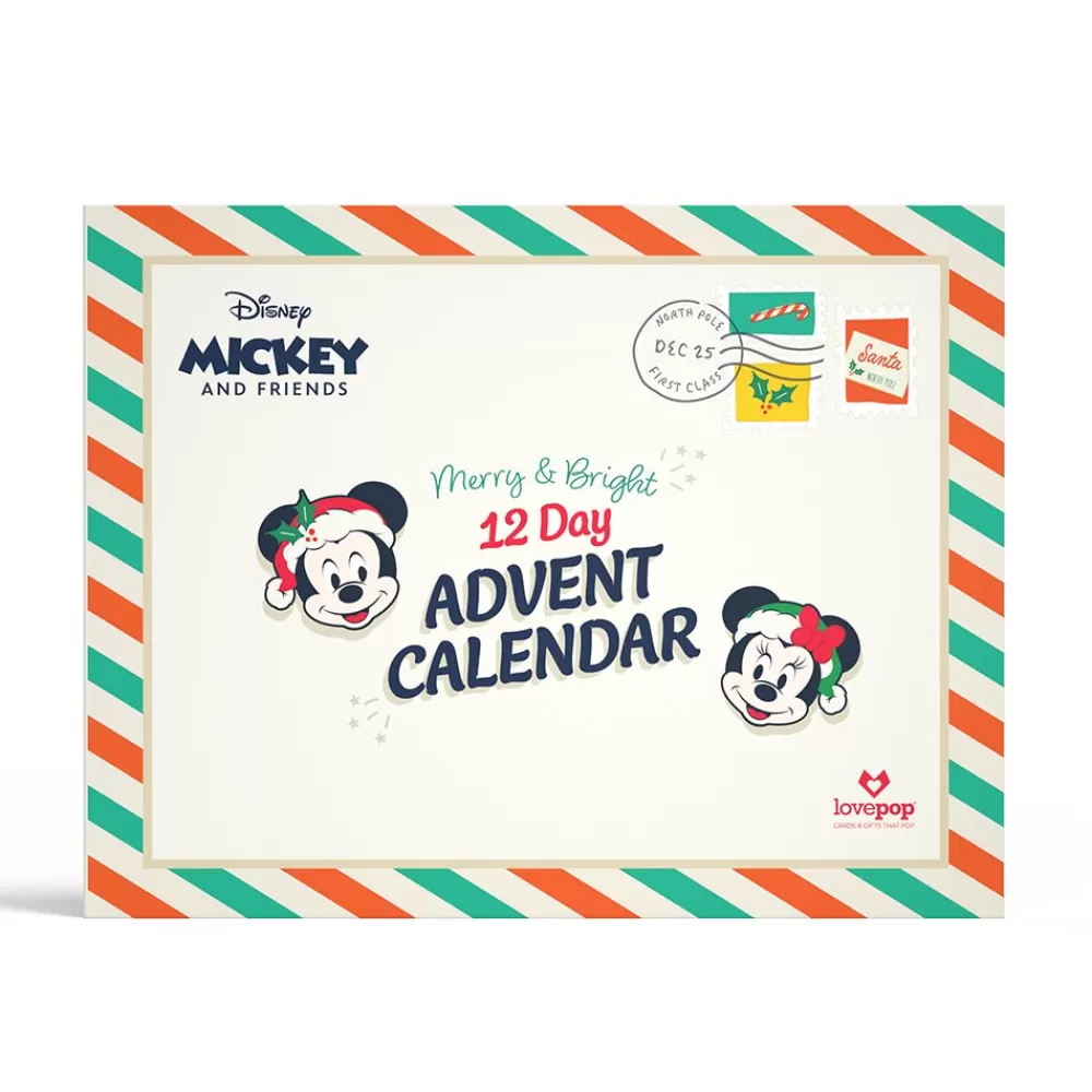 Lovepop Advent Calendars | Decor | Disney's Mickey and Friends Merry and Bright 12 Day Holiday Advent Calendar