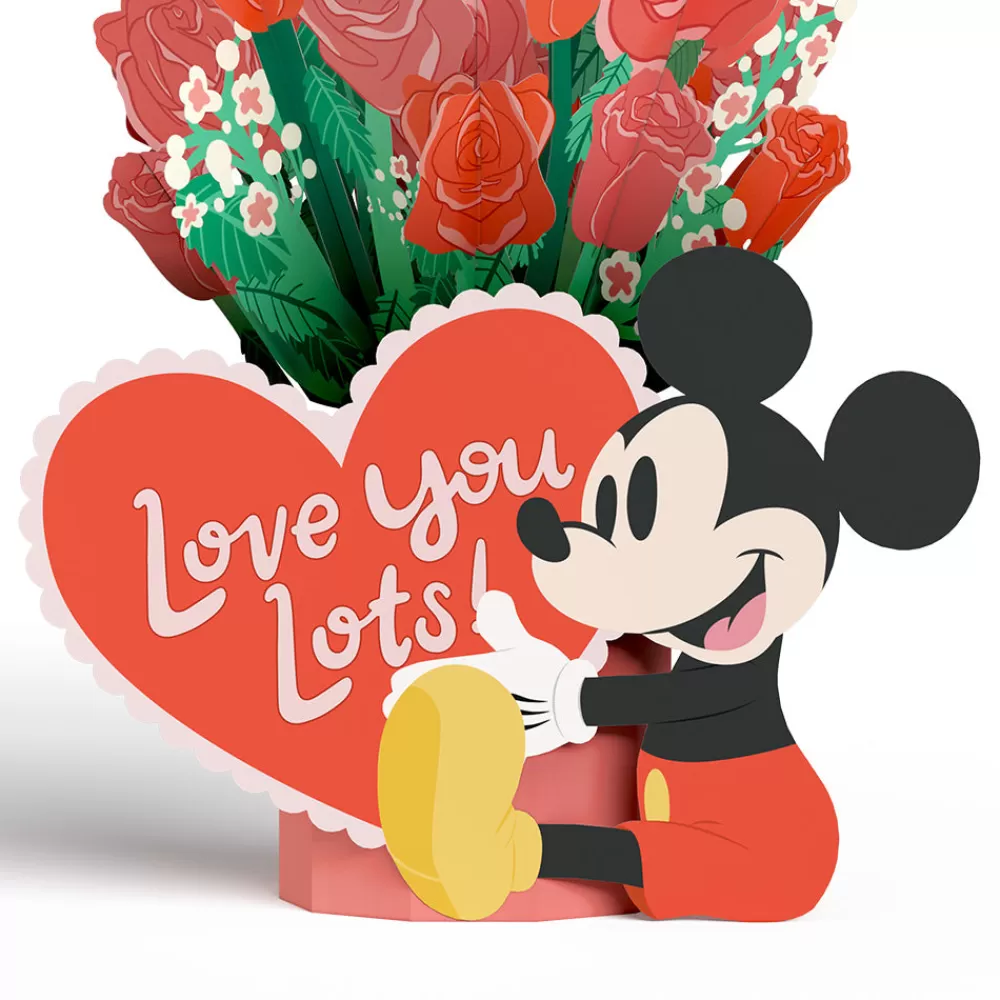 Lovepop Pop-Up Bouquets | Card & Gift Bundles | Disney’s Mickey Mouse Love You Lots Pop-Up Card & Flower Buds Bouquet Bundle