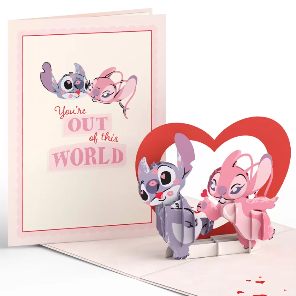 Lovepop Greeting Cards | Valentine'S Day 2/14 | Disney's Stitch & Angel You’re Out Of This World Pop-Up Card
