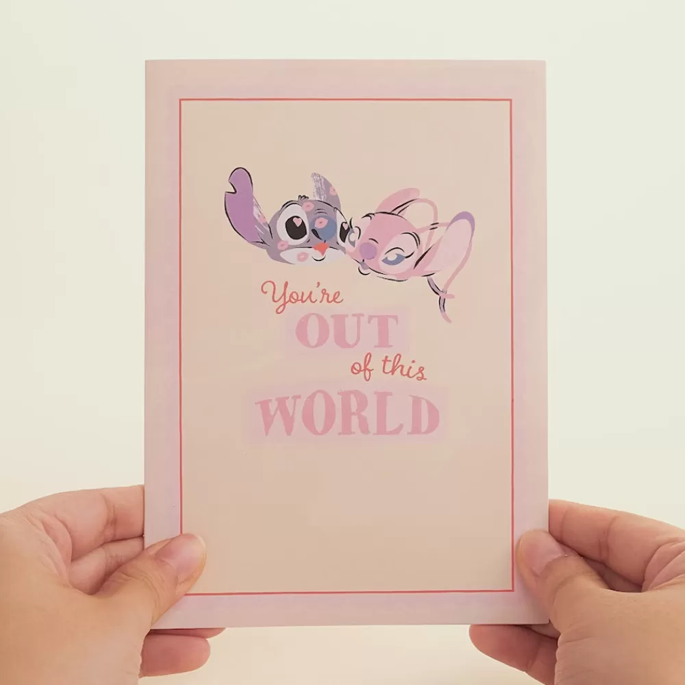 Lovepop Greeting Cards | Valentine'S Day 2/14 | Disney's Stitch & Angel You’re Out Of This World Pop-Up Card