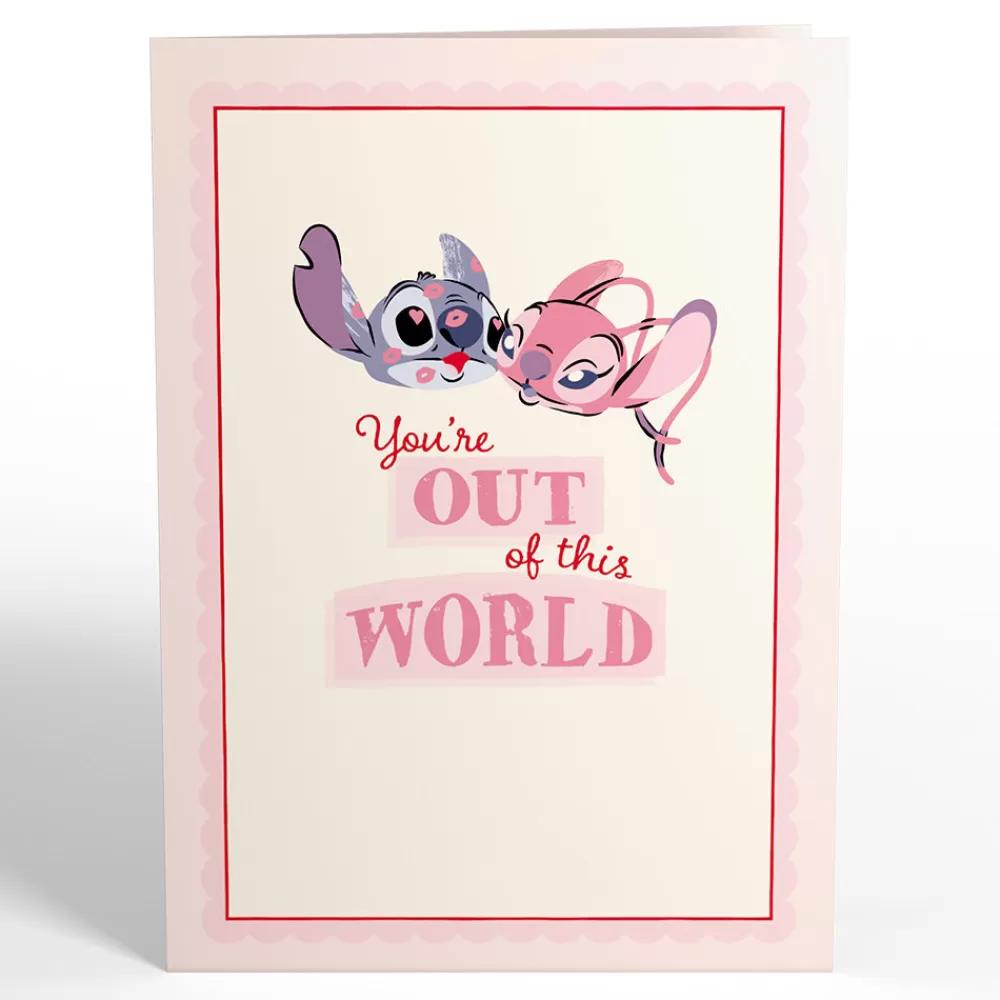 Lovepop Greeting Cards | Valentine'S Day 2/14 | Disney's Stitch & Angel You’re Out Of This World Pop-Up Card