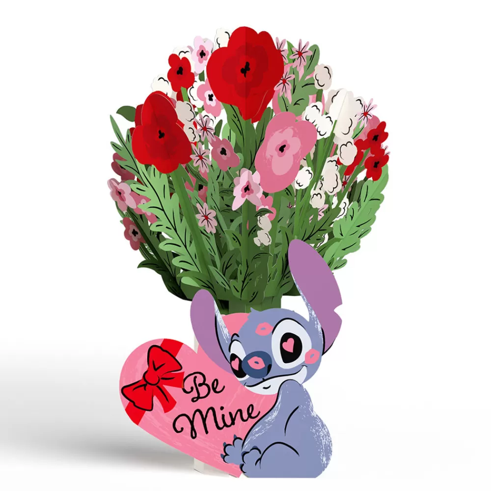 Lovepop Pop-Up Bouquets | Card & Gift Bundles | Disney’s Stitch Be Mine Pop-Up Card & Flower Buds Bouquet Bundle