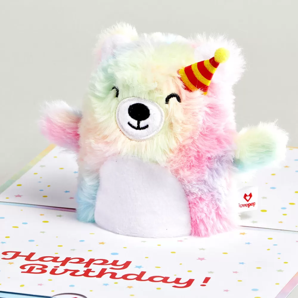 Lovepop Card & Gift Bundles | Plushpop | Eat Cake and Celebrate' Birthday Plushpop Card and Bouquet Bundle