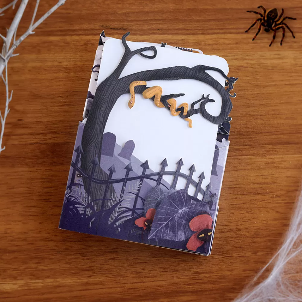 Lovepop Halloween 10/31 | Enchantingly Eerie Halloween Village Loooooong Card™ (Expands to 2 feet)