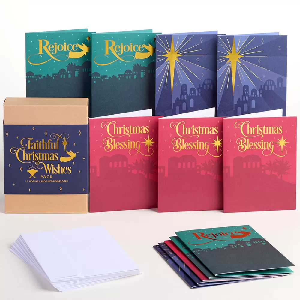 Lovepop Value Packs | Religious | Faithful Christmas Wishes Box Set (Assorted 12-Pack): Paperpop® Card