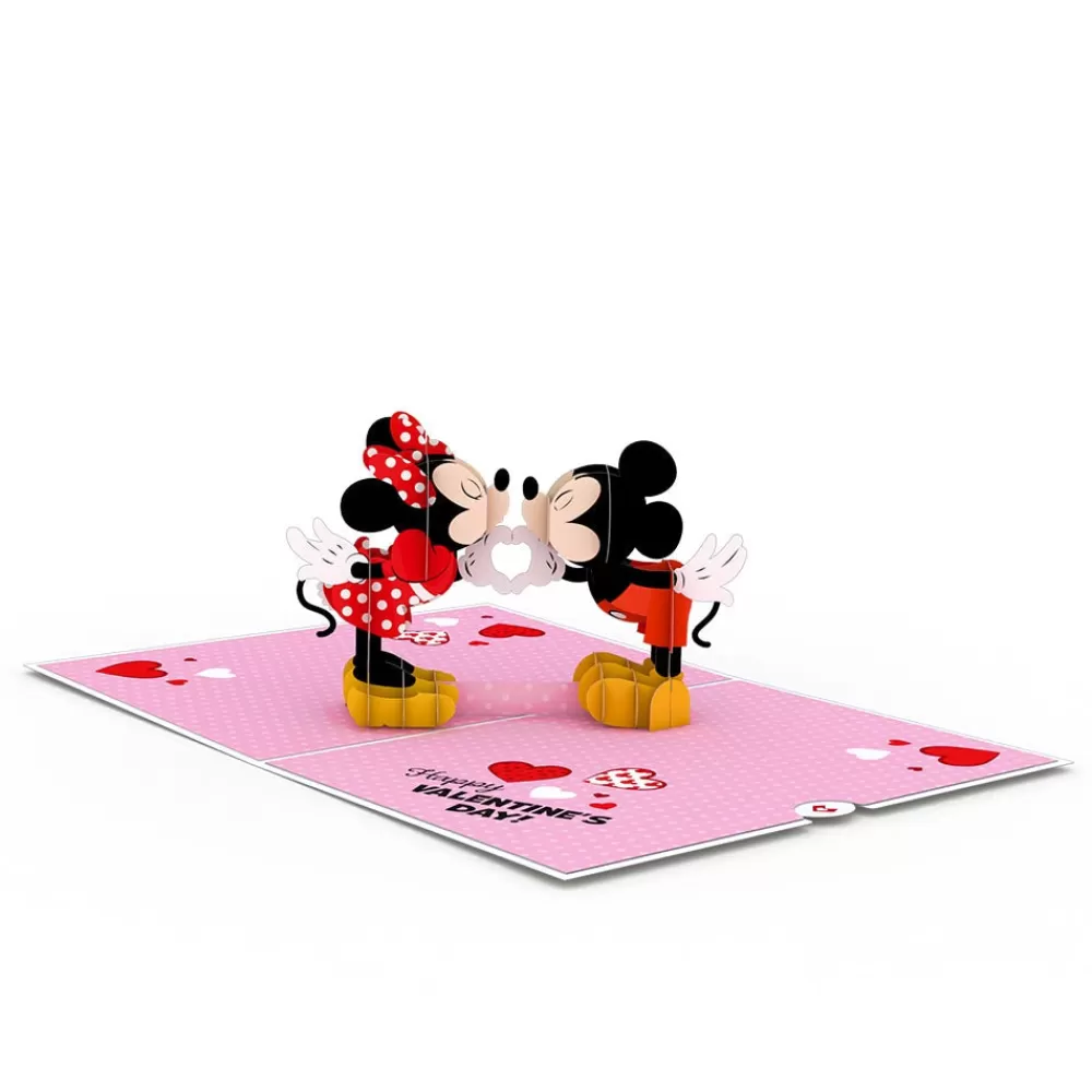 Lovepop Pop-Up Bouquets | Handcrafted Paper Flowers | Handcrafted Paper Flowers: Disney's Mickey & Minnie Lovestruck Roses (6-Stem) with Love You Lots Pop-Up Card