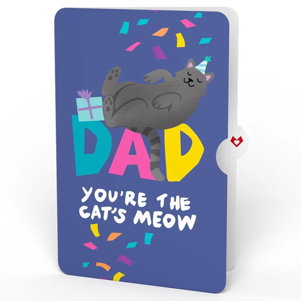 Lovepop Birthday | Dad | Happy Birthday Cats Pop-Up Card and Sentiment Set for Dad