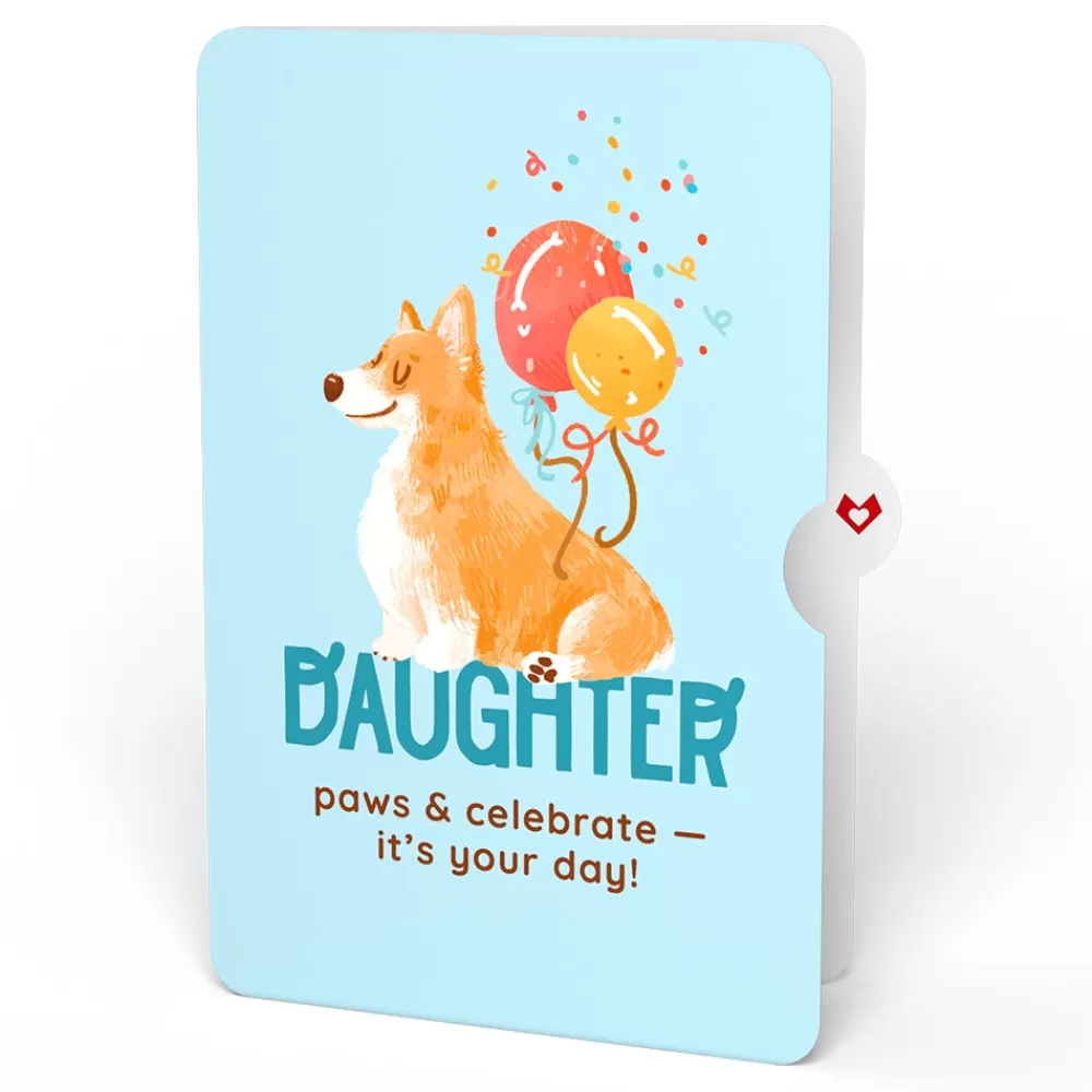 Lovepop Birthday | Happy Birthday Dogs Pop-Up Card and Sentiment Set for Daughter