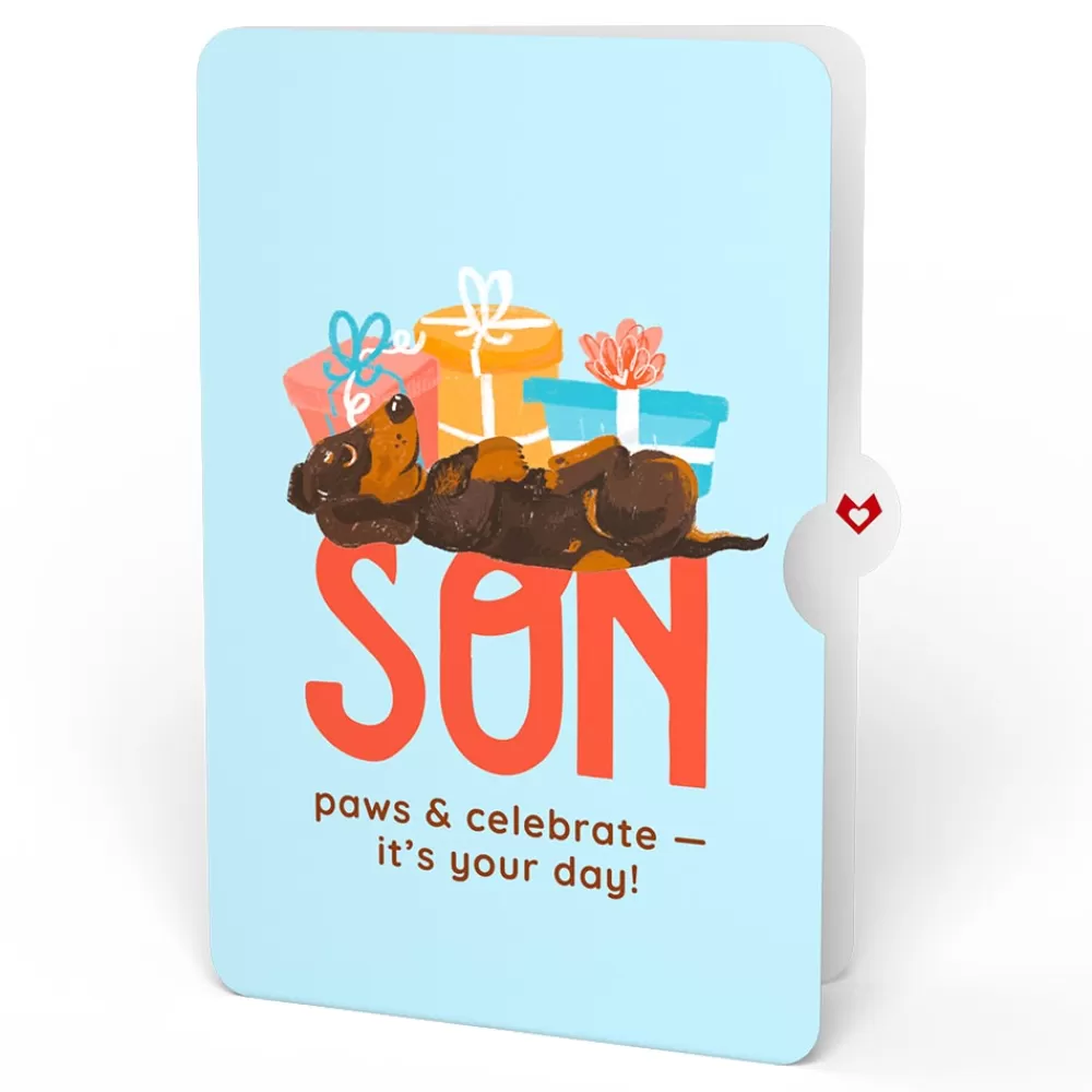 Lovepop Birthday | Happy Birthday Dogs Pop-Up Card and Sentiment Set for Son