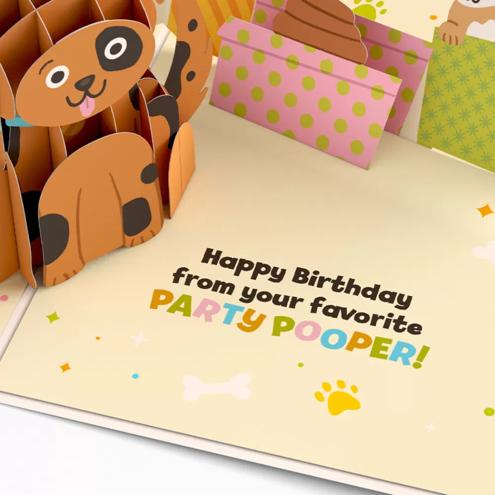 Lovepop Greeting Cards | Birthday | Happy Birthday from Your Favorite Party Pooper Dog Pop-Up Card