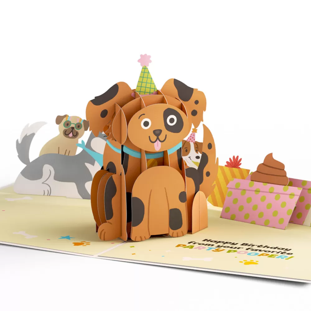 Lovepop Greeting Cards | Birthday | Happy Birthday from Your Favorite Party Pooper Dog Pop-Up Card
