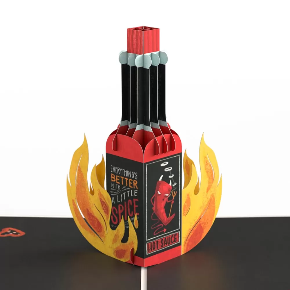 Lovepop Birthday | Her | Happy Birthday Hot Stuff Pop-Up Card and Sentiment Set for Wife