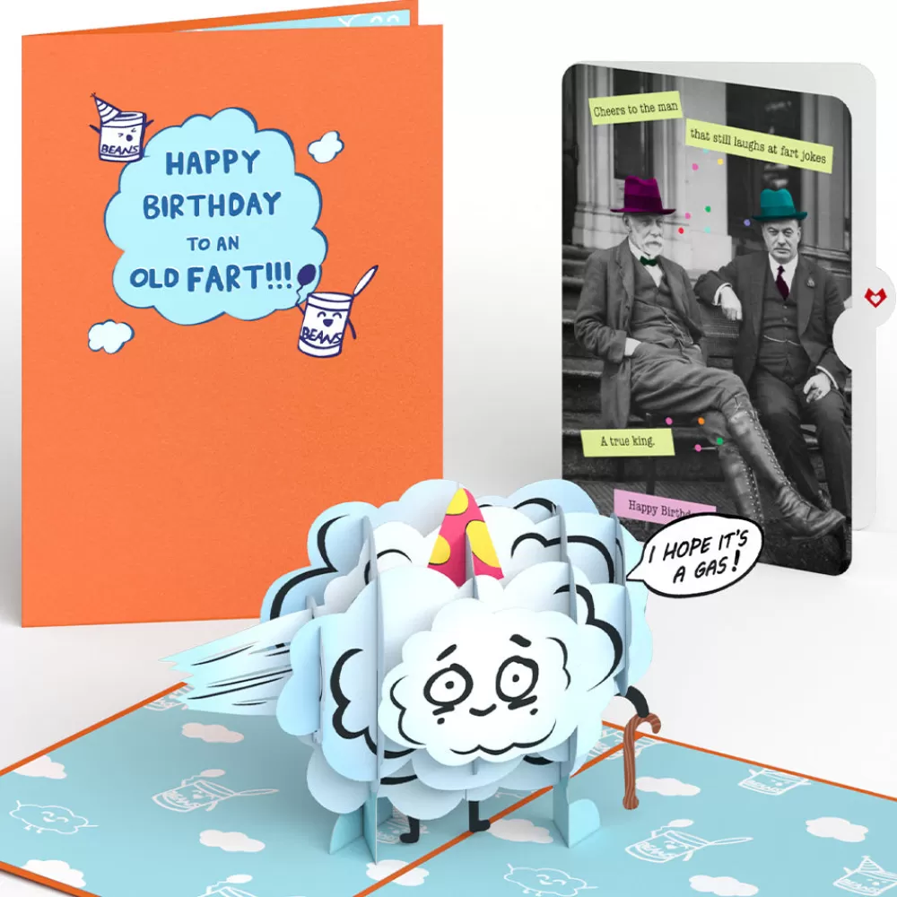 Lovepop Birthday | Happy Birthday to an Old Fart Pop-Up Card and Sentiment Set for Any Man