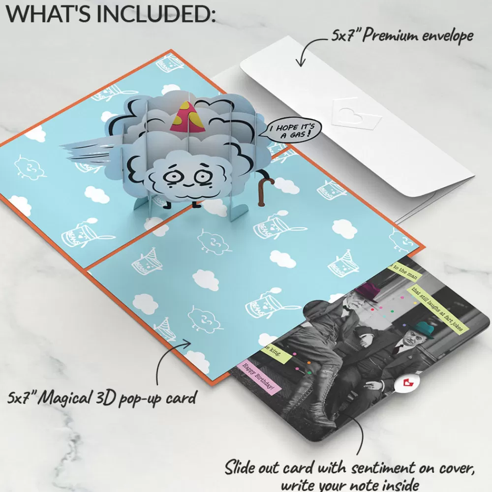 Lovepop Birthday | Happy Birthday to an Old Fart Pop-Up Card and Sentiment Set for Any Man